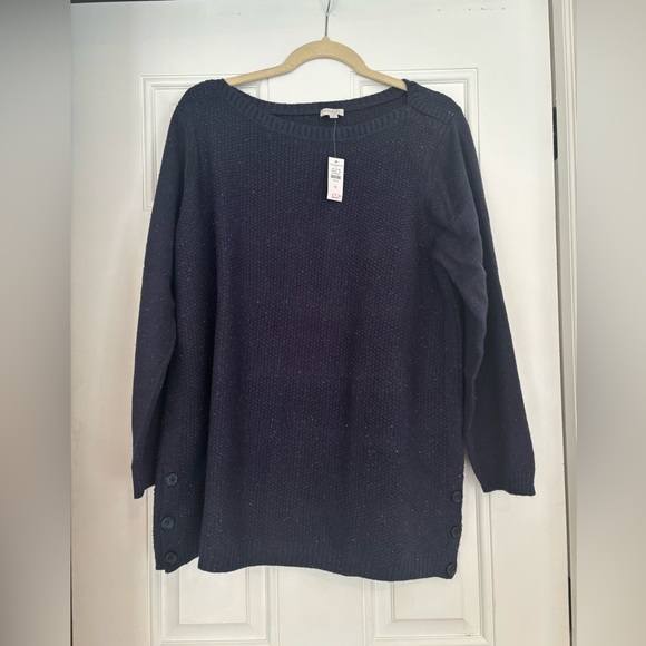 NEW Navy Talbots Sweater - Size 1X - Picture 1 of 5